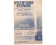 C'est un tango d'Espagne