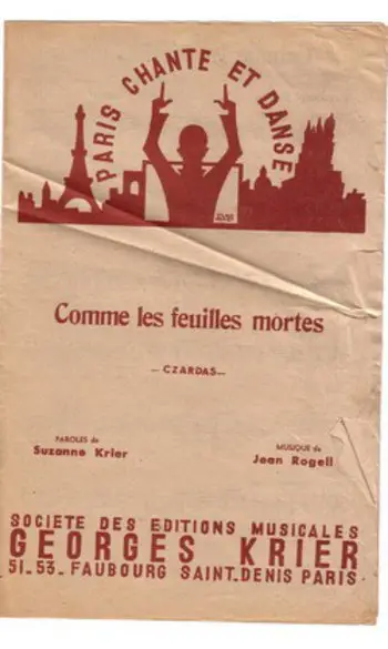 Like dead leaves Paris