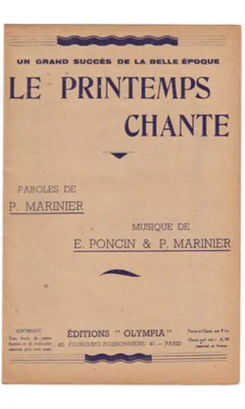 Le Printemps chante
