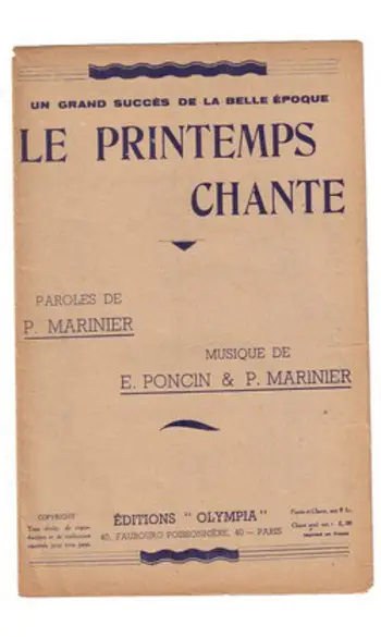 Le Printemps chante