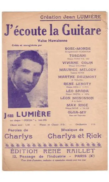 J’écoute la guitare