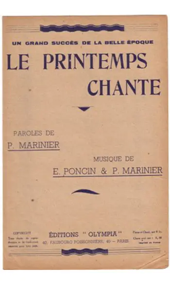Le Printemps chante