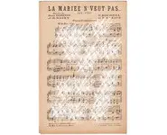 La mariée n’veut pas...