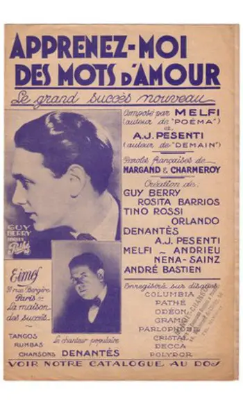 Apprenez-moi des mots d'amour