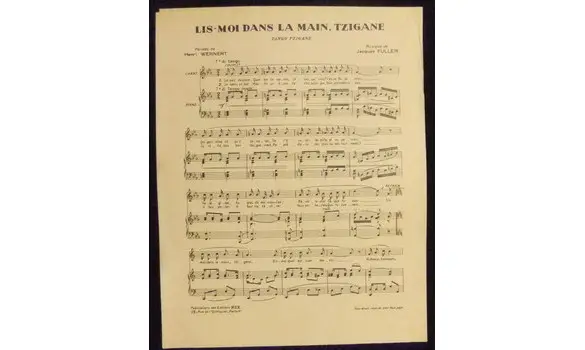 Lis-moi dans la main, Tzigane