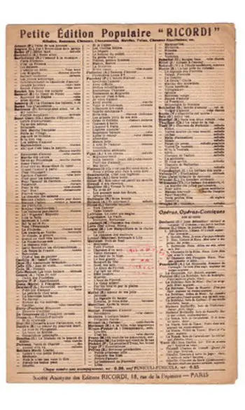 La Tosca Solo de Cavaradossi