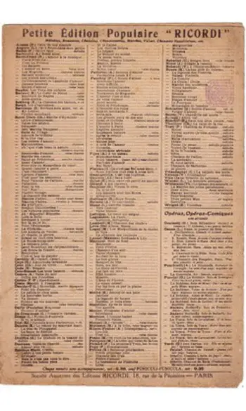 La Tosca The sky shone with stars