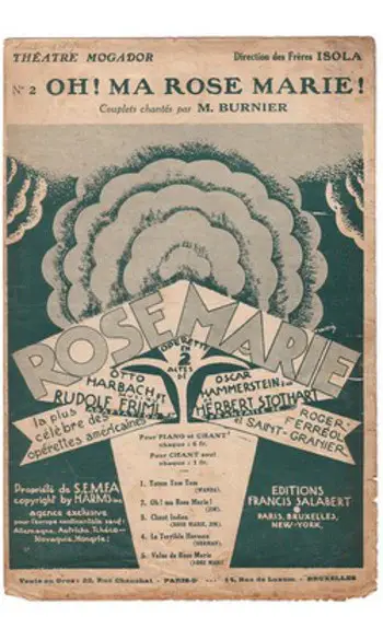 Oh ! Ma Rose Marie !