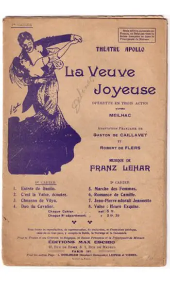 The Merry Widow Notebook 1