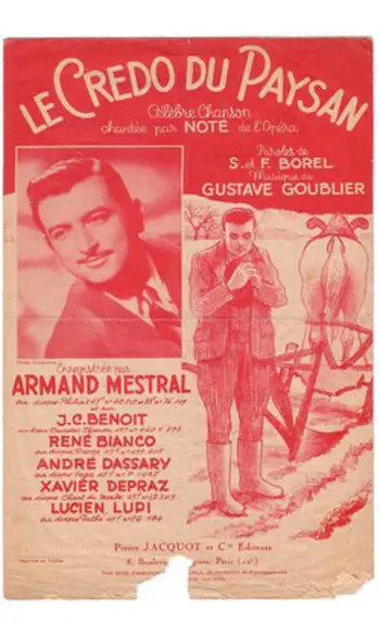 The creed of the peasant