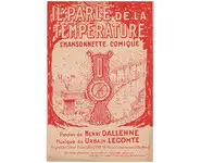 Il parle de la température