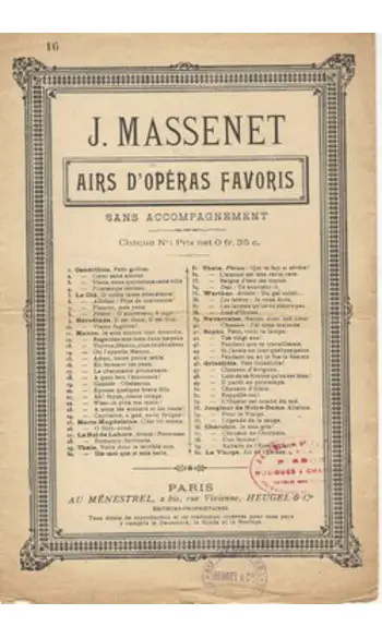 Manon : By closing the eyes