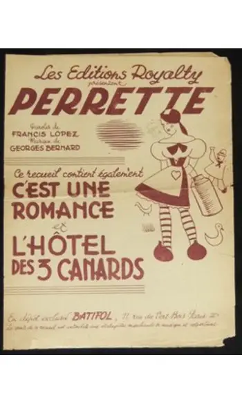 Perrette Recueil de trois partitions -