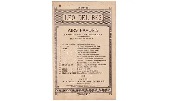 Lakmé ton doux regard se voile