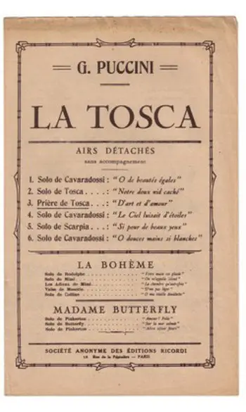 Prière de Tosca