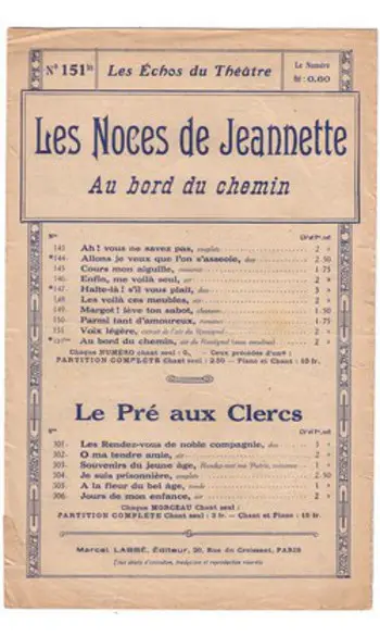 Les Noces de Jeannette
